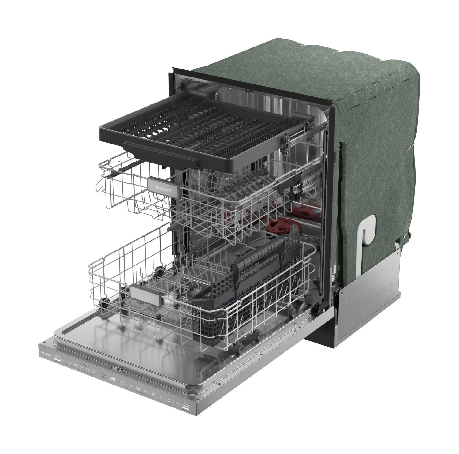 Sharp SDW6888JS 24 In. Slide-In Smart 42 Db Dishwasher - Image 8