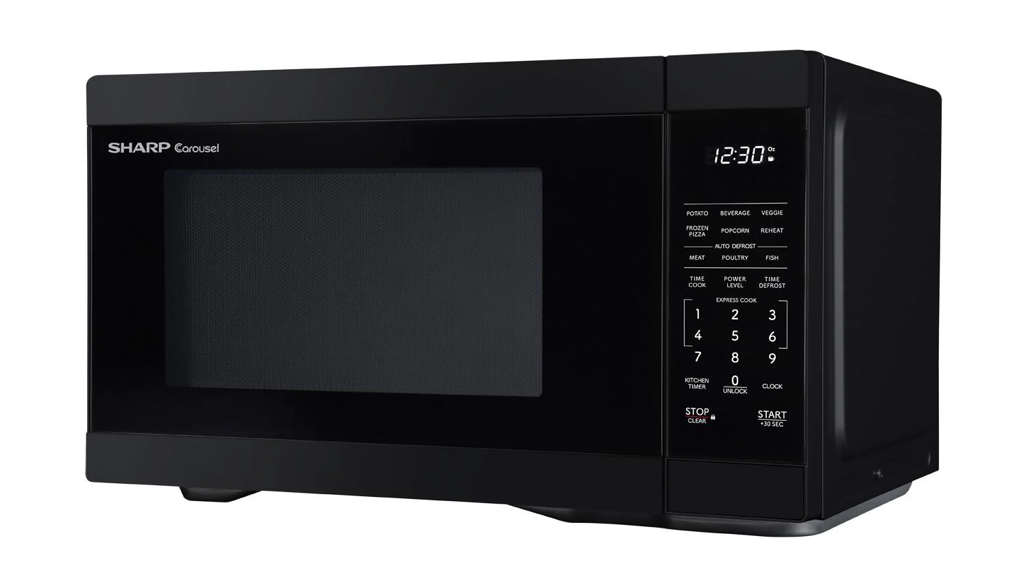 Sharp SMC1161KB Sharp 1.1 Cu. Ft. 1000W Black Countertop Microwave Oven - Image 2