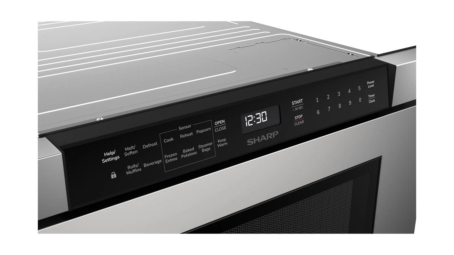 Sharp SMD2440JS 24 In. 1.2 Cu. Ft. Built-In Stainless Steel Microwave Drawer Oven - Image 7