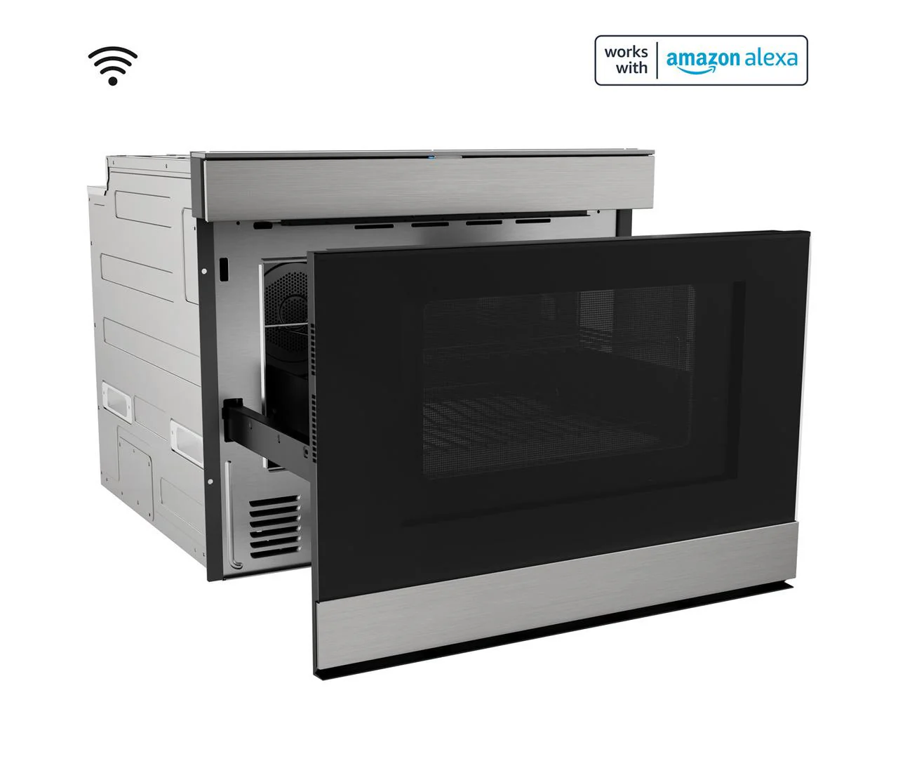 Sharp SMD2499FS 24 In. Built-In Smart Convection Microwave Drawer Oven - Image 5