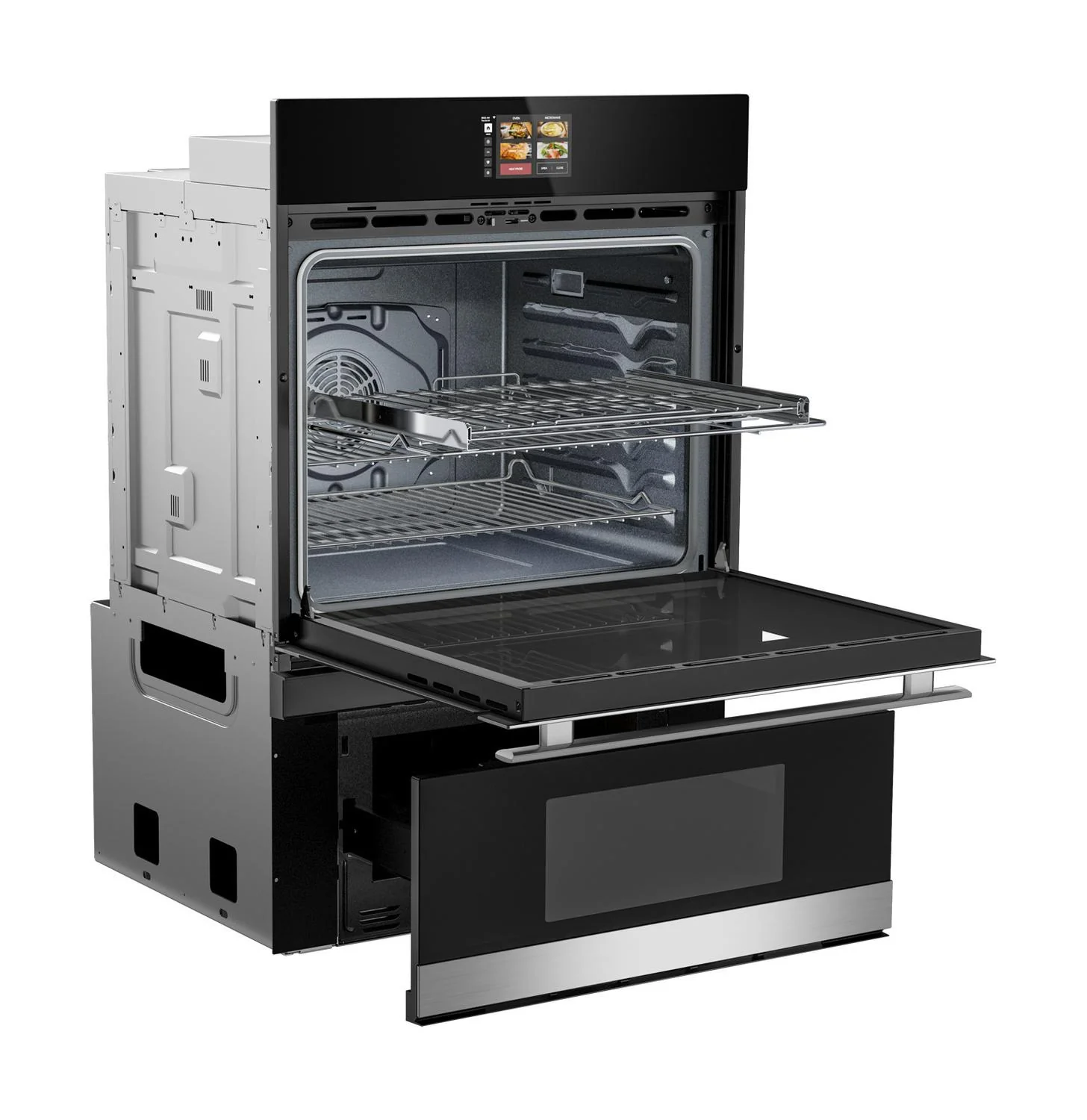 Sharp SWB3085HS 30 In. Smart Convection Wall Oven With Microwave Drawer Oven - Image 3
