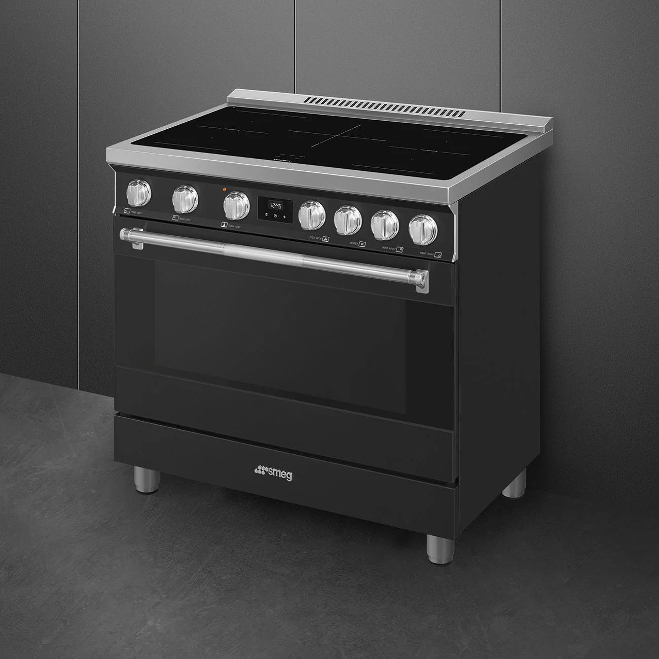 Smeg SPR36UIMAN Range Matt Black Spr36Uiman - Image 3