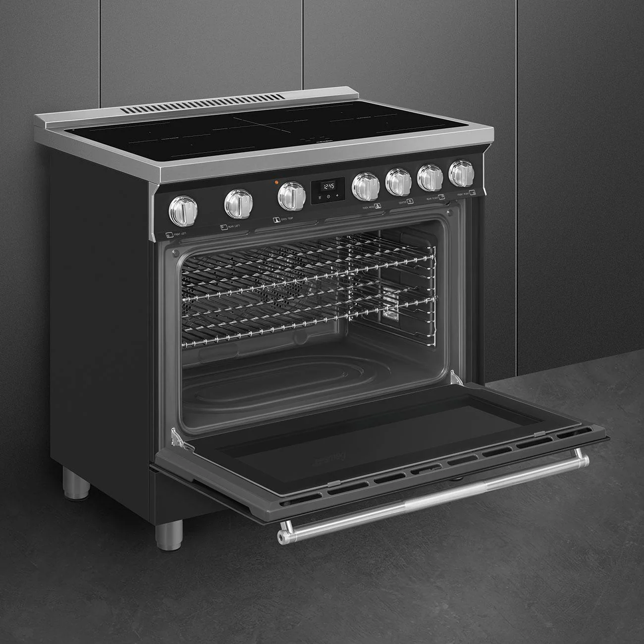 Smeg SPR36UIMAN Range Matt Black Spr36Uiman - Image 4