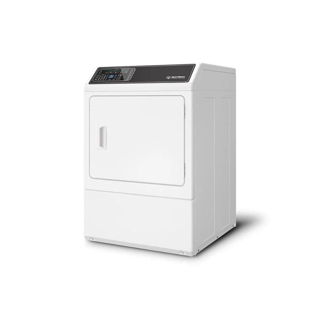 Speed Queen DF7004WE Df7 Sanitizing White Electric Dryer With Front Control Pet Plus™ Steam Over-Dry Protection Technology Energy Star® Certified 5-Year Warranty - Image 2
