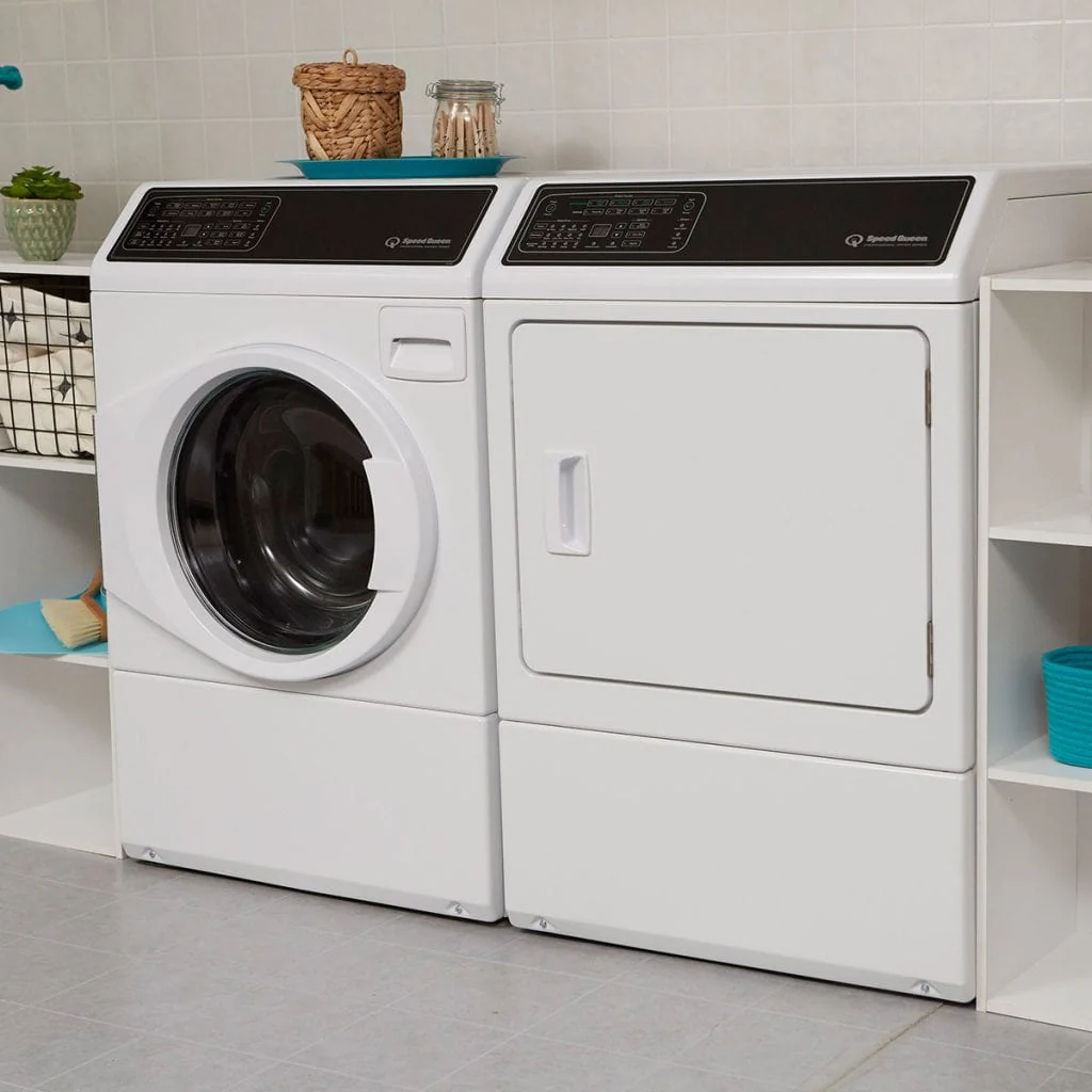 Speed Queen DF7004WG Df7 Sanitizing White Gas Dryer With Front Control Pet Plus™ Steam Over-Dry Protection Technology Energy Star® Certified 5-Year Warranty - Image 6