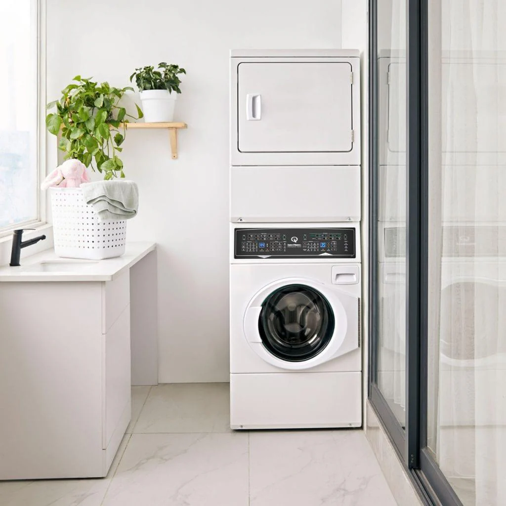 Speed Queen SF7007WG Sf7 Stacked White Washer - Gas Dryer With Pet Plus Sanitize Fast Cycle Times 5-Year Warranty - Image 5
