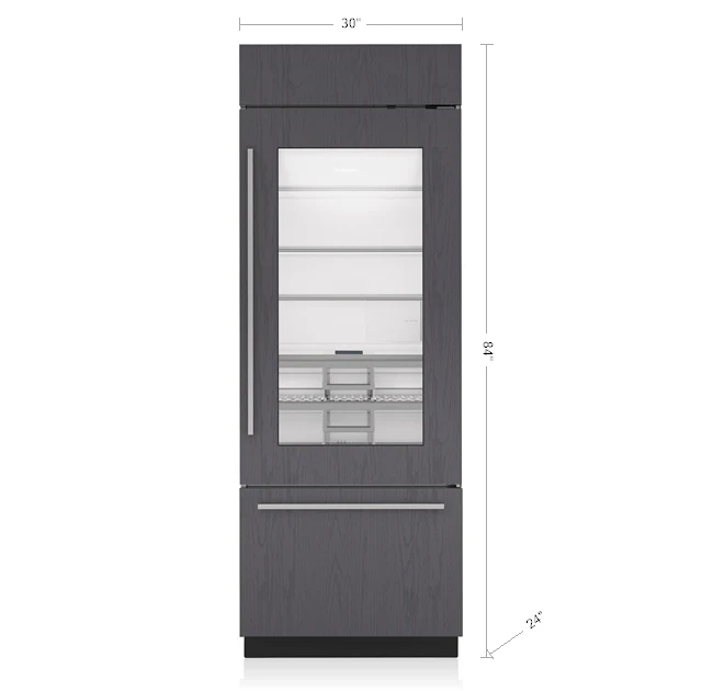 Sub-Zero CL3050UGOL 30" Classic Over-And-Under Refrigerator/Freezer With Glass Door - Panel Ready - Image 3