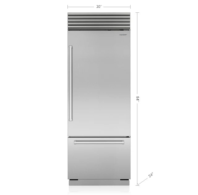 Sub-Zero CL3050USPR 30" Classic Over-And-Under Refrigerator/Freezer - Image 3