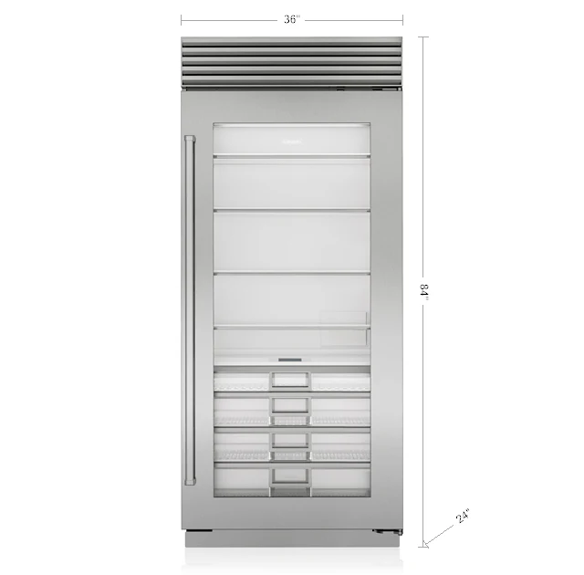 Sub-Zero CL3650RGSTR 36" Classic Refrigerator With Glass Door - Image 3