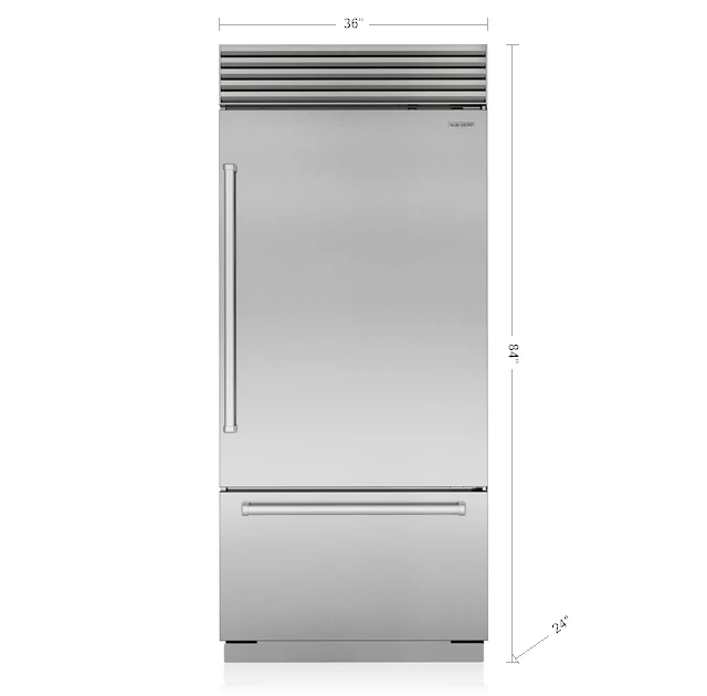 Sub-Zero CL3650UIDSTR 36" Classic Over-And-Under Refrigerator/Freezer With Internal Dispenser - Image 3