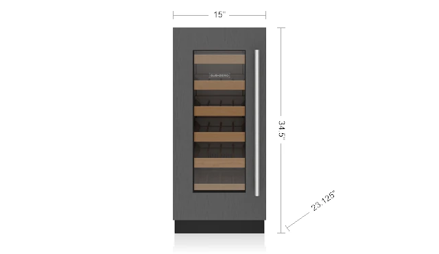 Sub-Zero DEU1550WAL 15" Designer Undercounter Wine Storage - Panel Ready - Image 3
