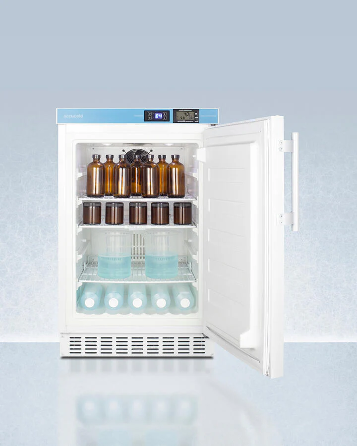 Summit ACR45LCAL Pharmacy Series Ada Compliant 20" Wide Built-In Undercounter All-Refrigerator For Vaccine Storage, Frost-Free With An Internal Fan, External Digital Controls And Nist Calibrated Thermometer, And Lock - Image 4