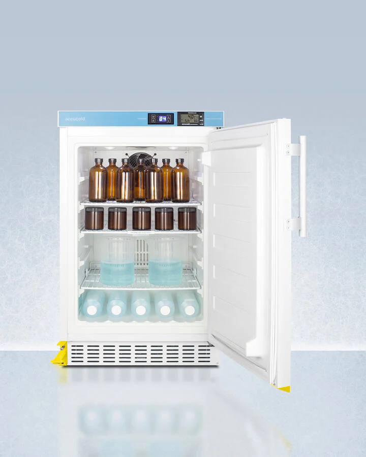 Summit ACR45LSTO Pharmacy Series Ada Compliant 20" Wide Built-In Undercounter All-Refrigerator For Vaccine Storage, Frost-Free With Step-To-Open Door Pedal, Internal Fan, External Digital Controls And Thermometer, And Lock - Image 4