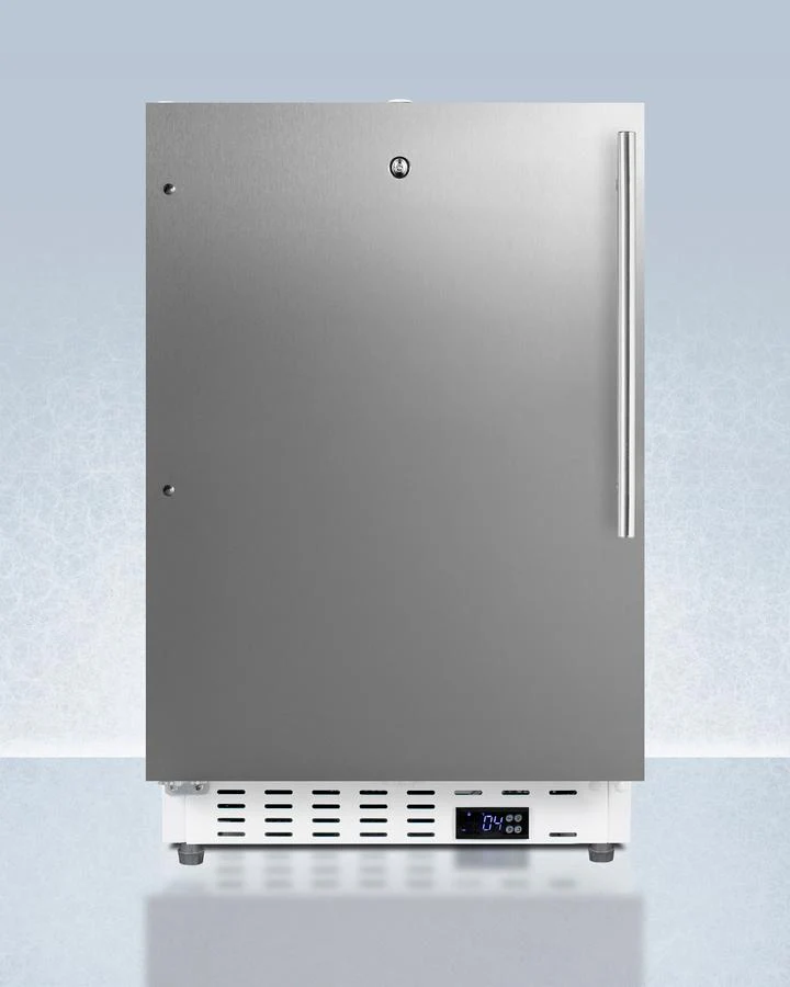 Summit ADA404REFSSHVLHD 20" Wide Built-In Healthcare All-Refrigerator, Ada Compliant