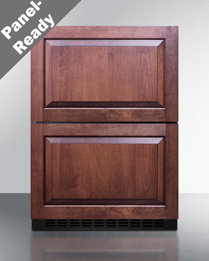 Summit ADRF244PNR 24" Wide 2-Drawer Refrigerator-Freezer (Panels Not Included)