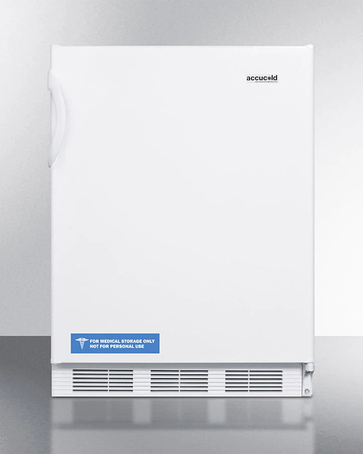 Summit AL650W Freestanding Ada Compliant Refrigerator-Freezer For General Purpose Use, With Dual Evaporator Cooling, Cycle Defrost, And White Exterior