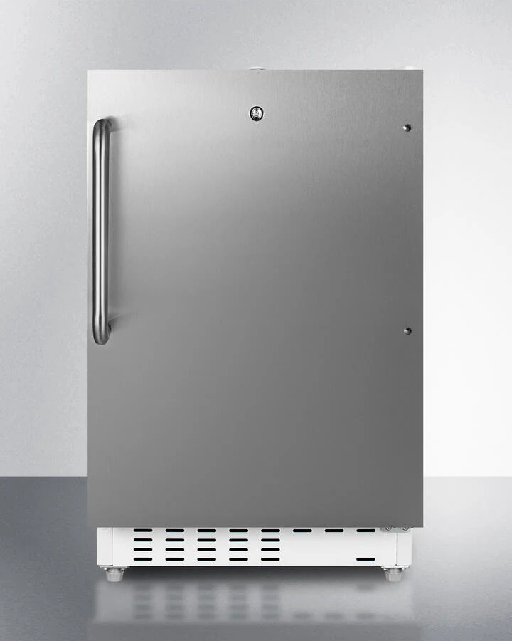 Summit ALRF48CSS 20" Wide Built-In Refrigerator-Freezer, Ada Compliant