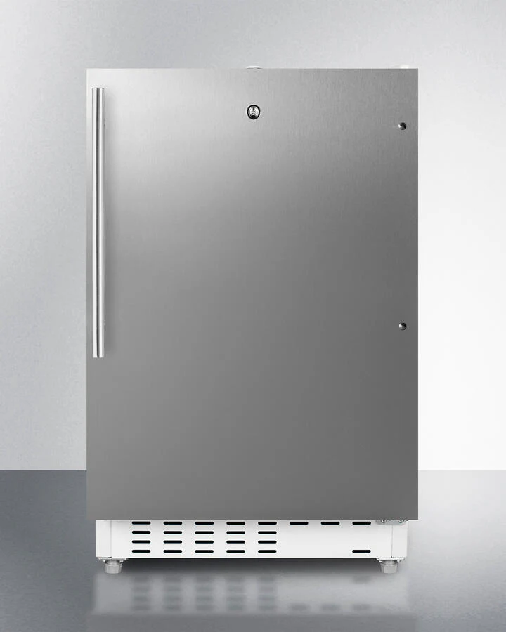 Summit ALRF48SSHV 20" Wide Built-In Refrigerator-Freezer, Ada Compliant