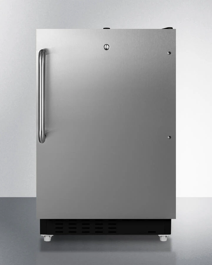 Summit ALRF49BCSS 20" Wide Built-In Refrigerator-Freezer, Ada Compliant