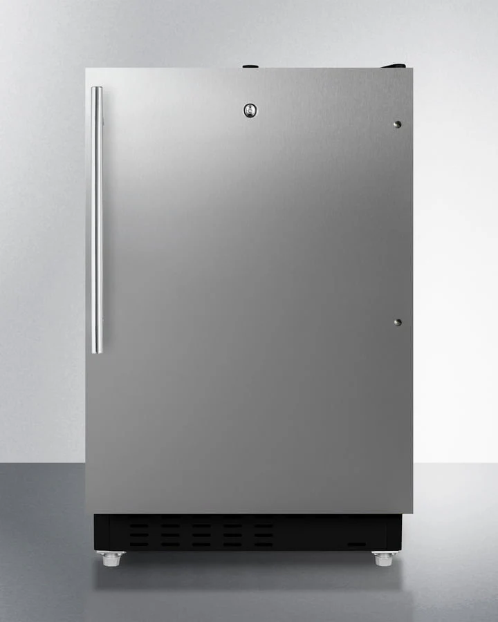 Summit ALRF49BSSHV 20" Wide Built-In Refrigerator-Freezer, Ada Compliant