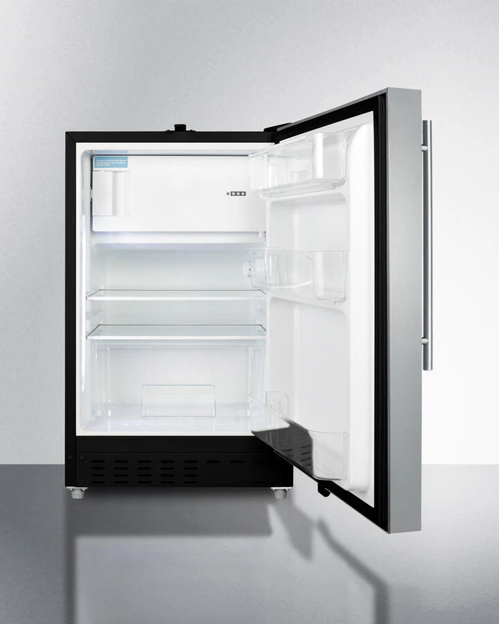 Summit ALRF49BSSHV 20" Wide Built-In Refrigerator-Freezer, Ada Compliant - Image 3