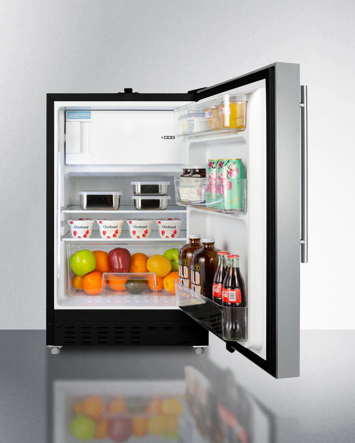 Summit ALRF49BSSHV 20" Wide Built-In Refrigerator-Freezer, Ada Compliant - Image 5