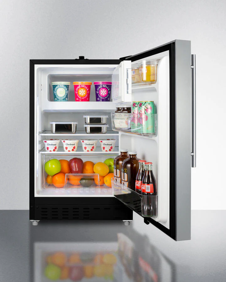 Summit ALRF49BSSHV 20" Wide Built-In Refrigerator-Freezer, Ada Compliant - Image 6