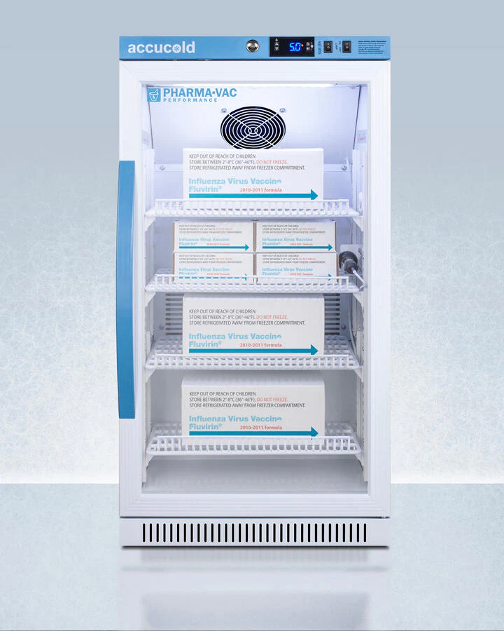 Summit ARG31PVBIADA Performance Series Pharma-Vac 2.83 Cu.Ft. Ada Height Glass Door Commercial All-Refrigerator For The Display And Refrigeration Of Vaccines; Designed For Freestanding Or Recessed Installation - Image 3