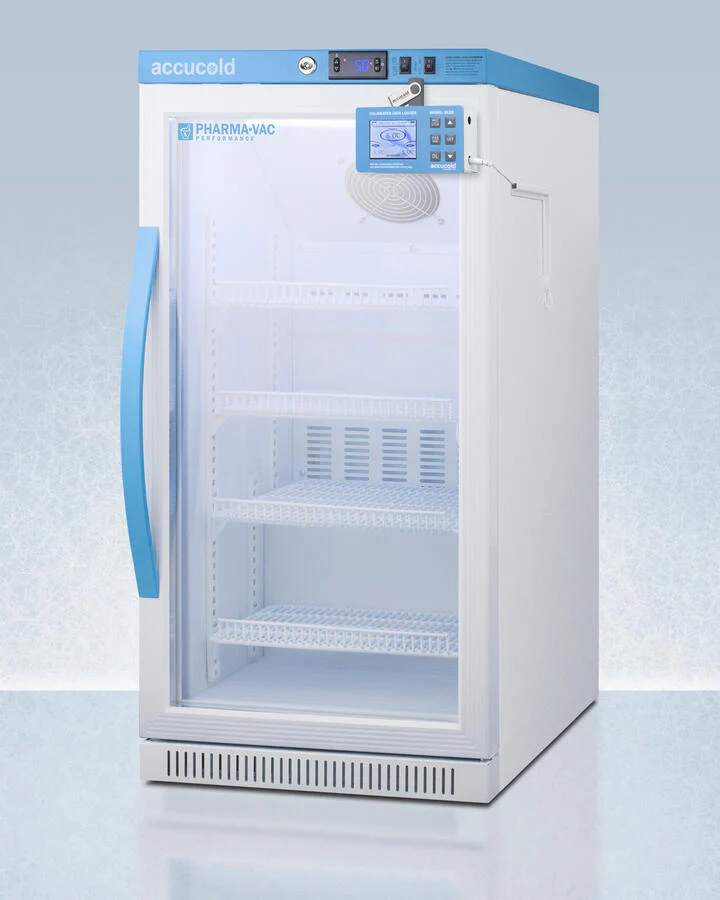 Summit ARG31PVBIADADL2B Performance Series Pharma-Vac 2.83 Cu.Ft. Ada Height Glass Door Commercial All-Refrigerator For The Display And Refrigeration Of Vaccines; Designed For Freestanding Or Recessed Installation, With Factory-Installed Data Logger - Image 2