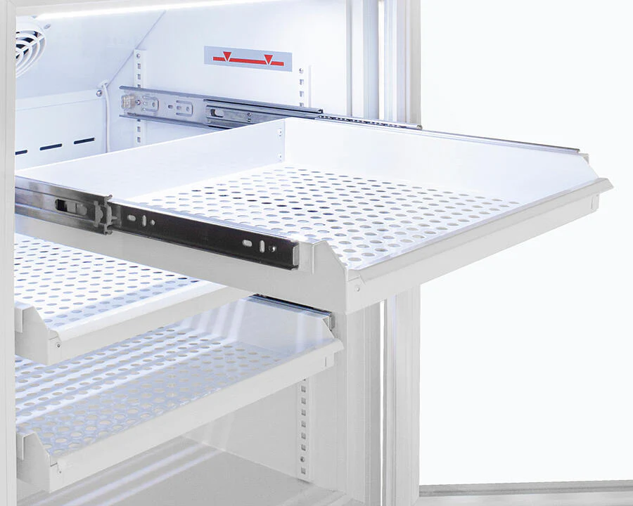 Summit ARG6PVDR Performance Series Pharma-Vac 6 Cu.Ft. Freestanding, Ada Height All-Refrigerator For Vaccines Storage With Three Removable Ventilated Drawers, Antimicrobial Silver Ion Handle, And Hospital Grade Cord With 'Green Dot' Plug - Image 7