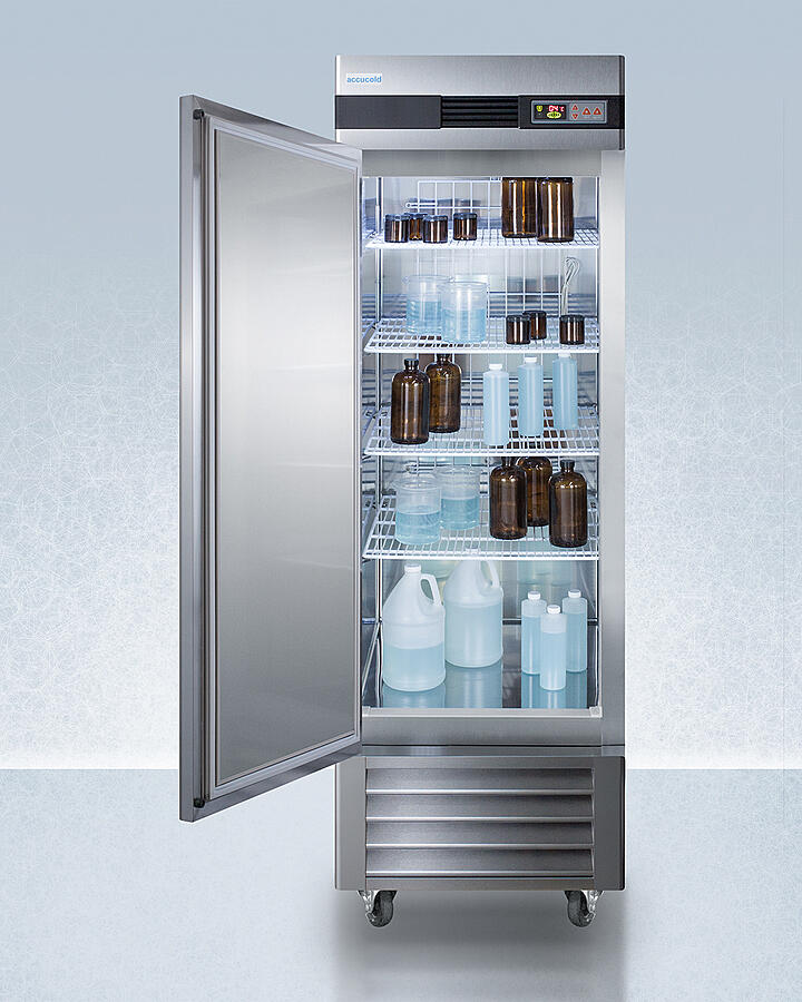 Summit ARS23MLLH Performance Series Pharma-Lab 23 Cu.Ft. All-Refrigerator In Stainless Steel With Left Hand Door Swing - Image 4