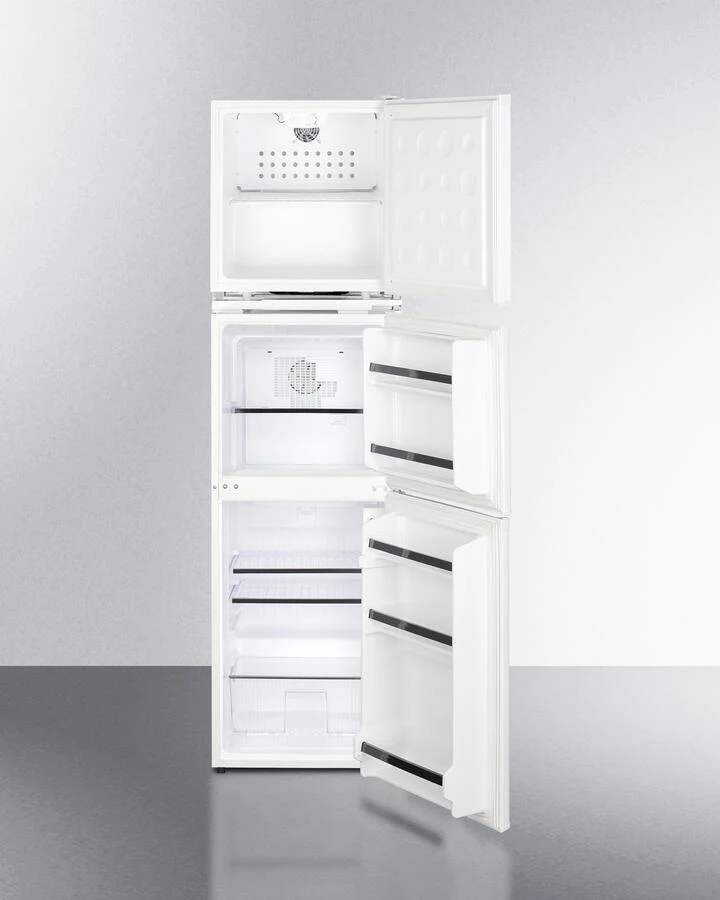 Summit AZRF7W Stacked Combination Of The Ffar23L Automatic Defrost All-Refrigerator With Lock And The Energy Star Certified Ff71Es Refrigerator-Freezer To Create An Allergy-Sensitive Zone And General Purpose Food And Beverage Storage - Image 3