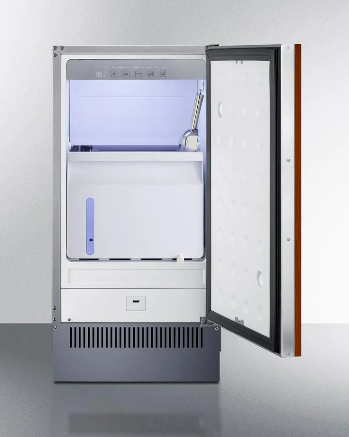 Summit BIM182IFLHD 18" Wide Clear Icemaker (Panel Not Included) - Image 6