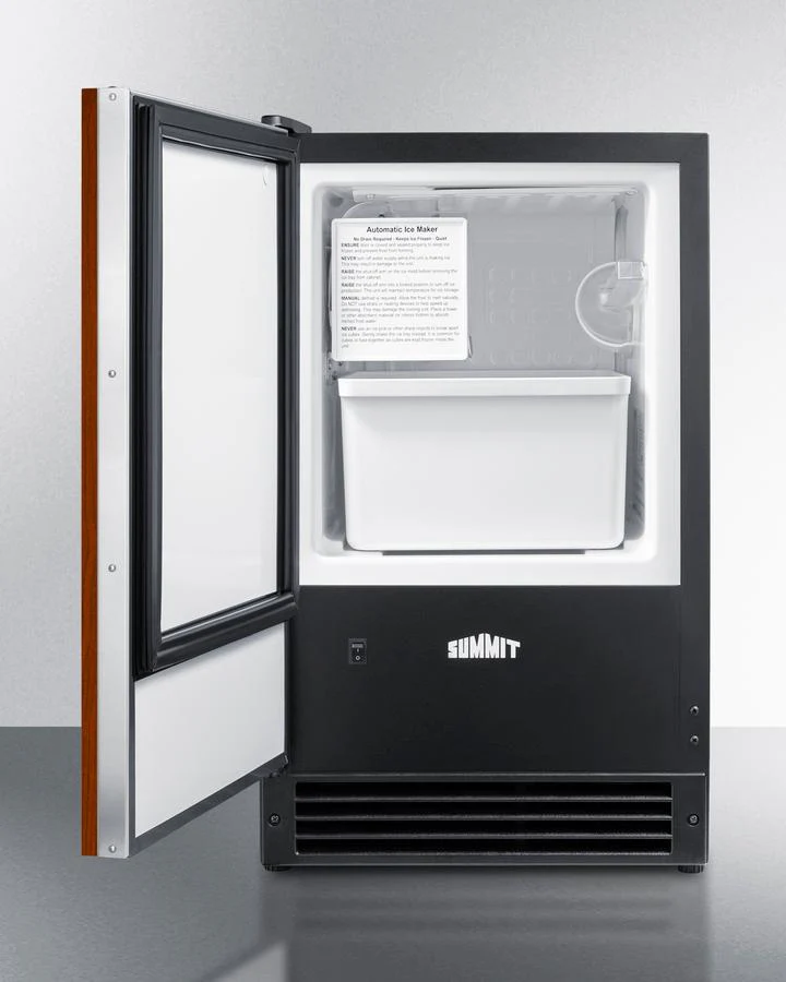 Summit BIM26IFLHD 15 Lb. Drain-Free Built-In Icemaker (Panel Not Included) - Image 4
