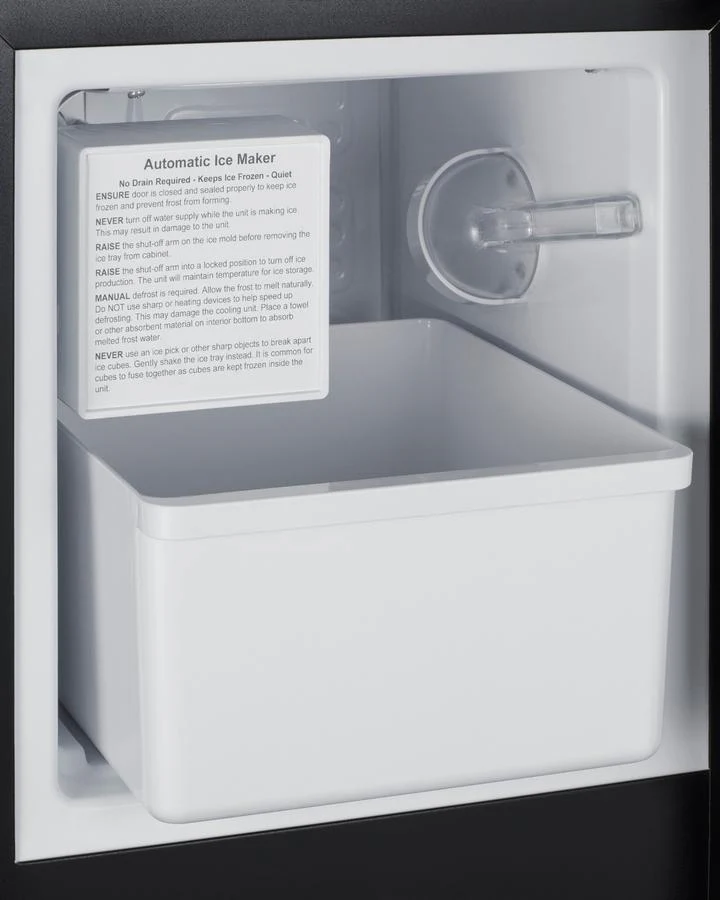 Summit BIM26IFLHD 15 Lb. Drain-Free Built-In Icemaker (Panel Not Included) - Image 5
