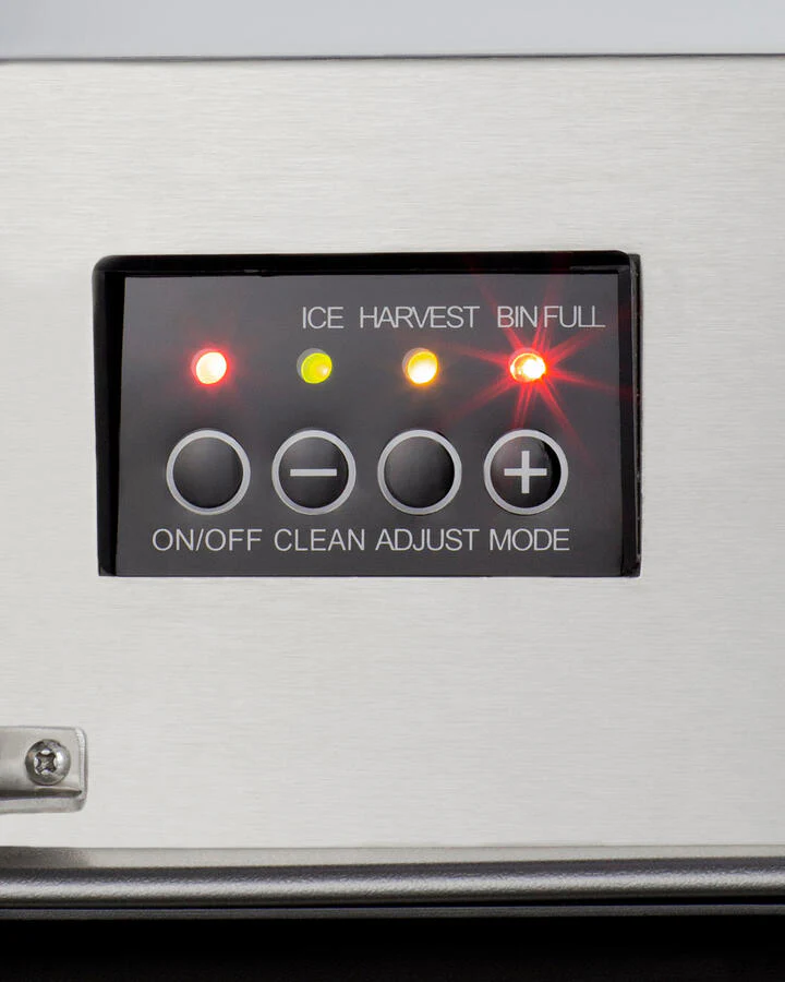 Summit BIM44GCSS 15" Wide 50 Lb. Built-In Undercounter Commercially Listed Clear Icemaker With Automatic Defrost, Internal Pump, And Complete Stainless Steel Exterior - Image 7