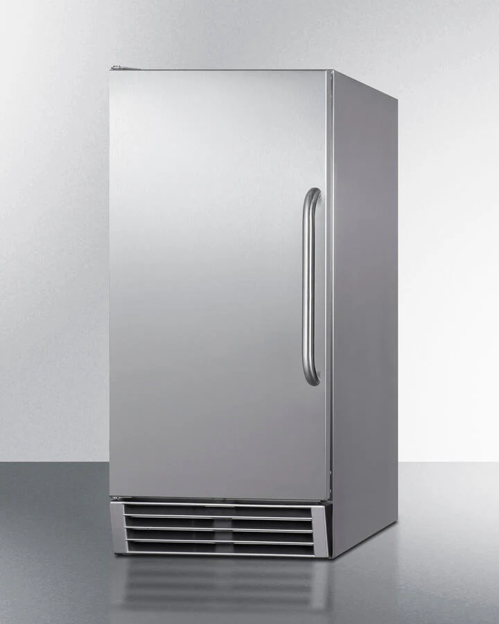 Summit BIM44GCSSADA 15" Wide 50 Lb. Ada Compliant Commercially Listed Clear Icemaker With Automatic Defrost, Internal Pump, And Complete Stainless Steel Exterior - Image 2