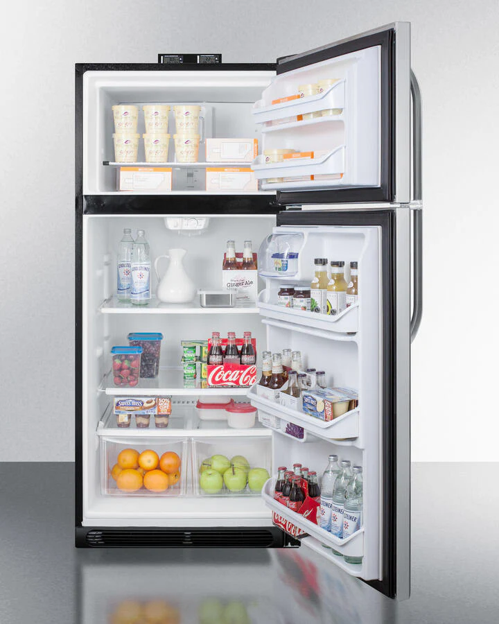 Summit BKRF18PL 18 Cu.Ft. Break Room Refrigerator-Freezer With Factory-Installed Nist Calibrated Alarm/Thermometers - Image 4
