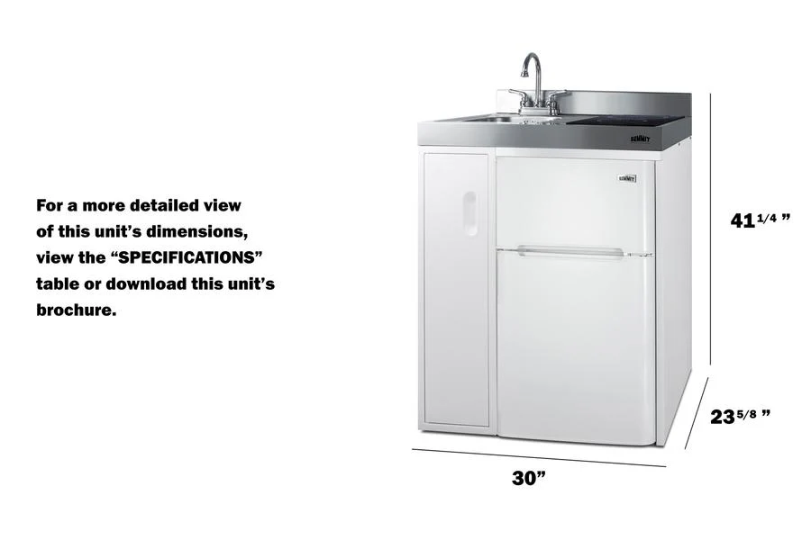 Summit C30IND 30" Wide All-In-One Kitchenette - Image 7