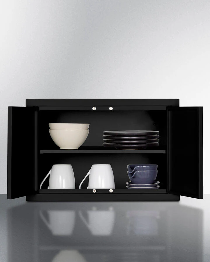 Summit CAB18SHORTBLK 18" Wide Wall Cabinet - Image 4