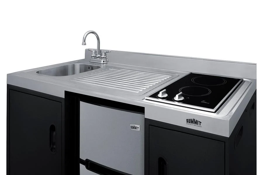 Summit CK55ADASINKL 54" Wide All-In-One Kitchenette, Ada Counter Height - Image 8