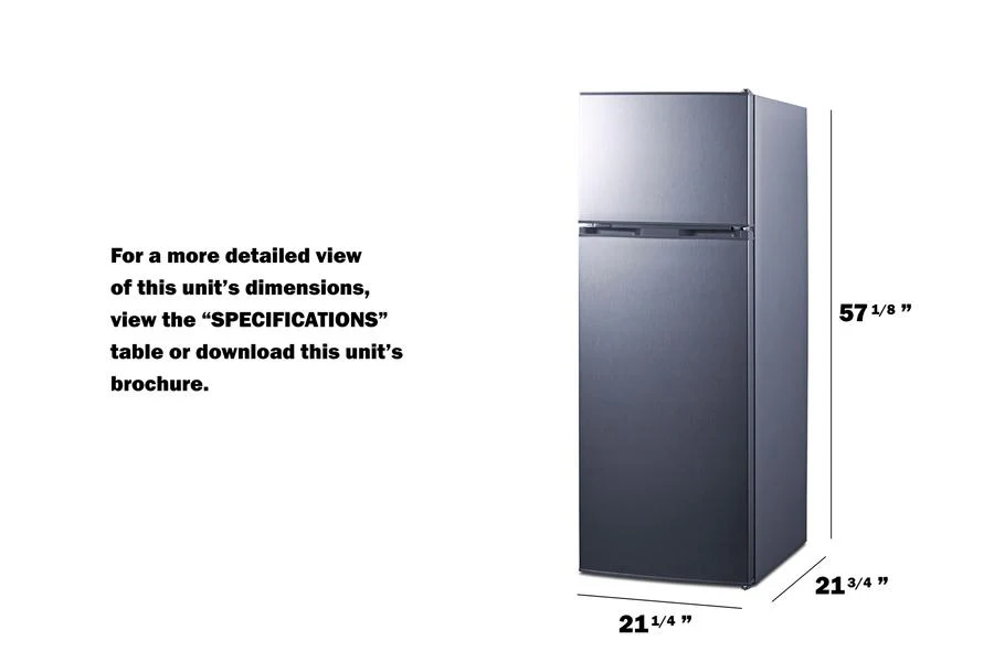 Summit CP978PL 22" Wide Top-Mount Refrigerator-Freezer - Image 3