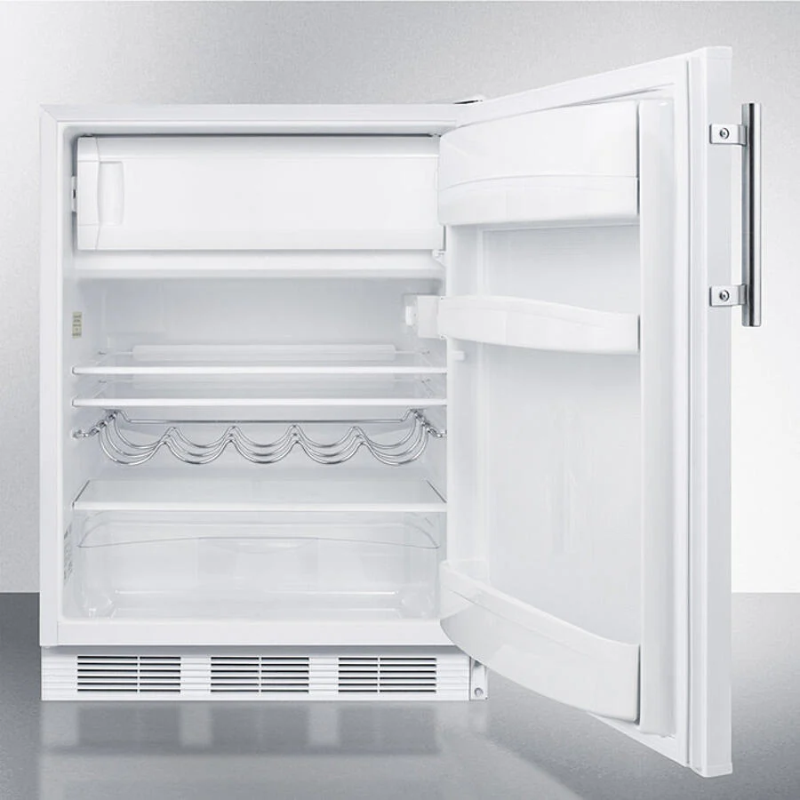 Summit CT661WADA Ada Compliant Freestanding Refrigerator-Freezer For Residential Use, Cycle Defrost With Deluxe Interior And White Finish - Image 3