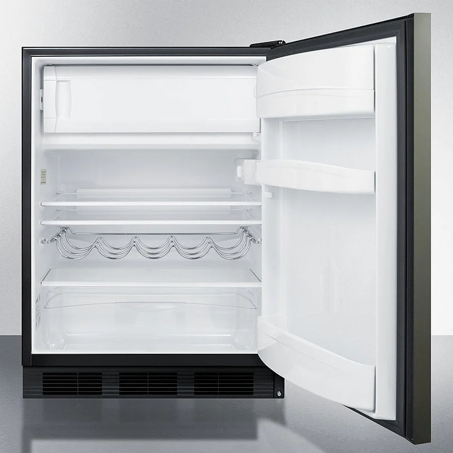 Summit CT663BKBIKSHHADA 24" Wide Built-In Refrigerator-Freezer, Ada Compliant - Image 2