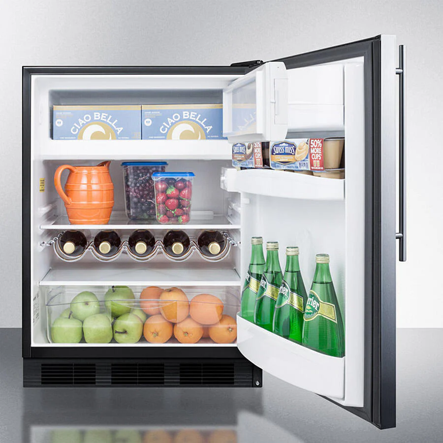 Summit CT663BKSSHVADA 24" Wide Refrigerator-Freezer, Ada Compliant - Image 4