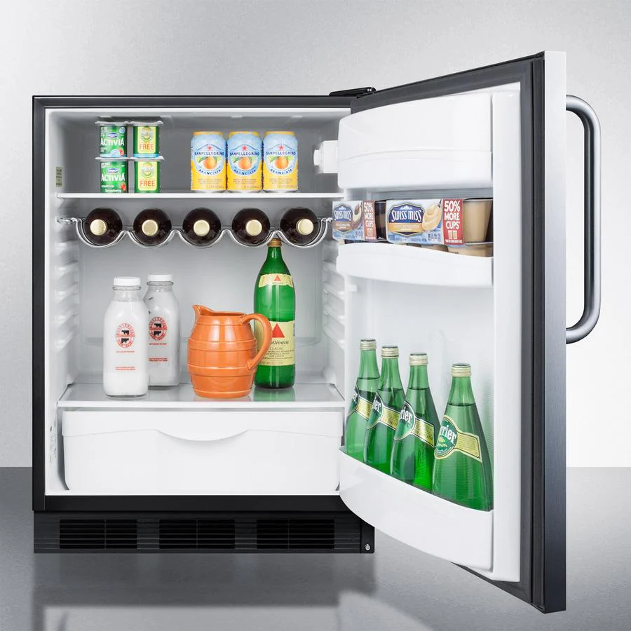 Summit FF63BKSSTBADA 24" Wide All-Refrigerator, Ada Compliant - Image 2