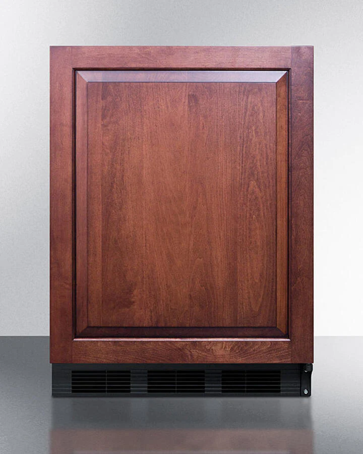 Summit FF6BKBIIFADA Ada Compliant All-Refrigerator For Built-In General Purpose Use, Auto Defrost W/Integrated Door Frame For Overlay Panels And Black Cabinet