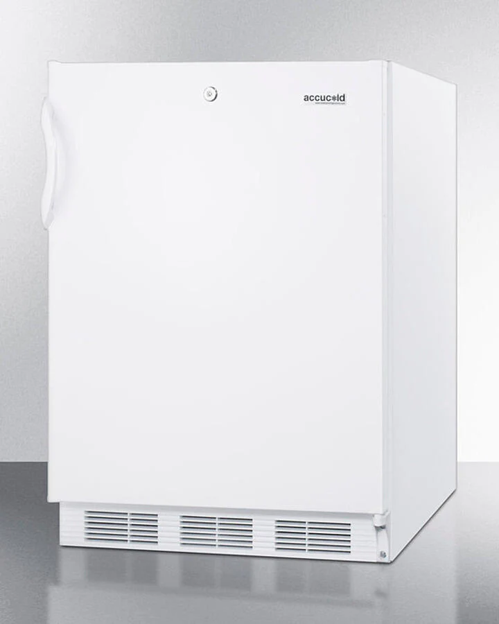 Summit FF6LWBI7ADA Ada Compliant Commercial All-Refrigerator For Built-In General Purpose Use, With Lock, Automatic Defrost Operation And White Exterior - Image 2