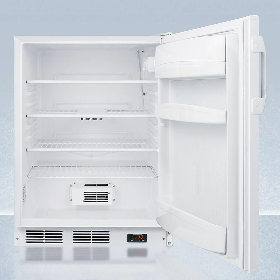 Summit FF6LWPROADA Ada Compliant 24" Wide Auto Defrost All-Refrigerator With Lock, Digital Thermostat, Internal Fan, Door Storage, And Access Port For User-Provided Monitoring Equipment - Image 2