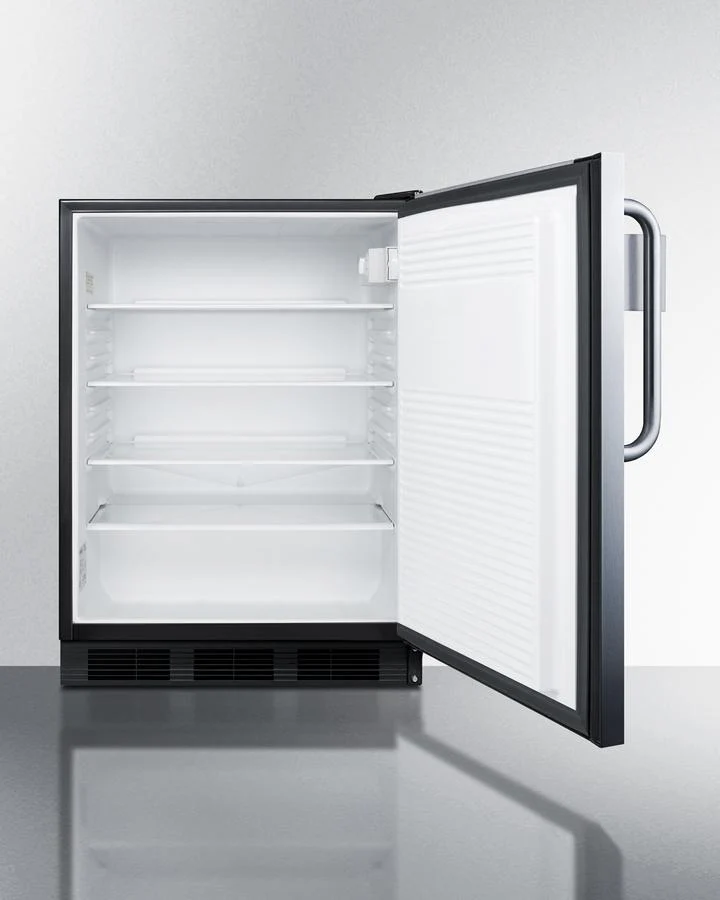 Summit FF7BKBISSTBADASR 24" Wide Built-In All-Refrigerator, Ada Compliant, With Speed Rail - Image 4